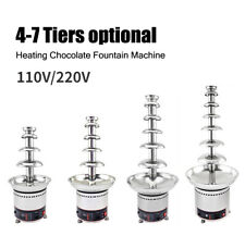 4-7 Tiers Commercial Stainless Steel Heating Chocolate Fountain Machine Fondue picture