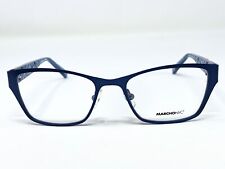 New MARCHON Refinery 412 Dark Blue Fractals Womens Eyeglasses Frame 49-17-135 picture