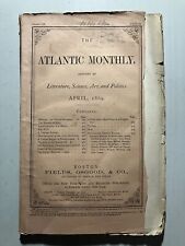 The Atlantic Monthly April 1869 Birds Shakers Pennsylvania Pacific Railroad picture