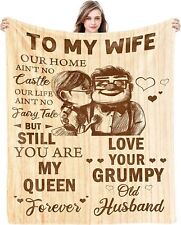 To My Wife Throw / Travel  Blanket, microfiber fleece, Great Mother's Day Gift picture