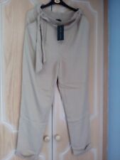 Womens Ladies New look Ariel Causal Trouser Summer Pants S10 EU38 L 27in picture