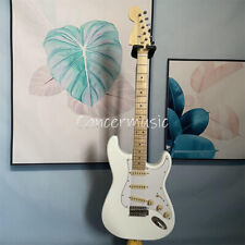 6 String Olympic White ST Electric Guitar Maple Fretboard Tremolo Fast Ship picture