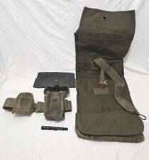 Vietnam Era US Army LBE Belt W/ Ammo Pouch & 1st Aid Duffle Bag Garrison Cap + picture