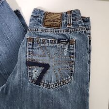 Vintage Seven 7 Denim Jeans Womens Size 32 Blue Button Zip Pockets Cotton picture
