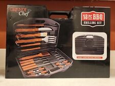 BBQ Grilling Set 18Pc Case , Solid Wood Handles, Pro Grade Steel Grande Chef  picture