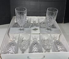 Godinger Dublin Shannon Crystal 14 oz Water Ice Tea Glasses 7 3/4” EXCELLENT picture