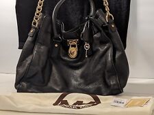MICHAEL KORS Hamilton Large Saffiano Leather Tote Bag Orginal Tags And Bag Gold picture