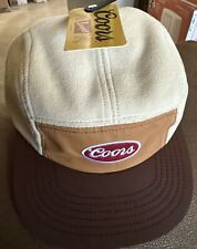 Coors Banquet Vintage Hat Fuzzy Top Brown / Cream Colored picture