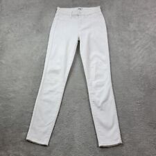 Paige Jeans Womens 25X28 White Hoxton Ankle White Denim Stretch picture