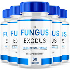 (5 Pack) Fungus Exodus The Clear Nail Formula Pills, Fungus Nails (300 Capsules) picture