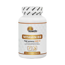 SOWELO Vitamin D3 5000 IU Softgels With High Potency Strong Bones picture