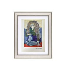 Pablo Picasso Original Hand Tipped print - Portrait of Madame, 1952 - Signed picture