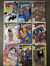 Superman Second Series 1987 lot of 9 No. 2-No. 11 bagged and boarded VG/NM picture