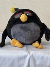 Angry Birds, Black, Bomb, 7 1/2 Inch, Plushie, 2010, Preowned  picture