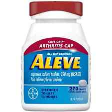 Aleve Caplets Soft Grip Arthritis Cap Naproxen Sodium Pain Reliever, 270 Count picture