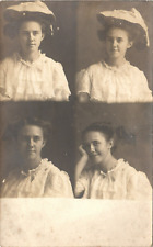 RARE MULTIVIEW PORTRAIT real photo postcard rpoc BRILLION WISCONSIN WI 1907 picture