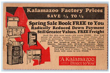 c1930's Kalamazoo Factory Prices Kalamazoo Stove Co. Michigan MI Postal Card picture
