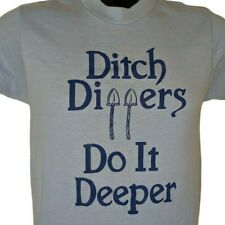 Ditch Diggers Do It Deeper Vintage 1980s Tshirt Small Mark Pipeline Made in USA picture