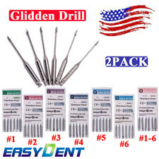 EASYINSMILE 2Pack Dental Glidden Drill Endodontic Gates Files Root Canal Reamers picture