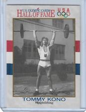 1991 OLYMPIC HALL OF FAME TOMMY KONO AUTOGRAPH CARD #48  US WEIGHTLIFTING LEGEND picture