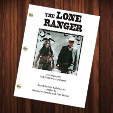 The Lone Ranger Movie Script Screenplay Full Script Reprint Johnny Depp Tonto picture