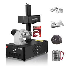 MONPORT Raycus Fiber Laser Engraver Marker 50W with Rotary Axis Electric Lifting picture