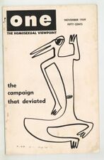 One 1959 The Homosexual Viewpoint 32pgs Vintage Homophile Gay Magazine M29271 picture