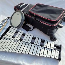 Xylophone Bell Kit Pearl With Carrying Case Drum Sticks Stand and Practice Pad picture