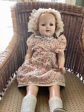Vintage 1930-40’s Large 22”Composition Cloth Body Doll picture
