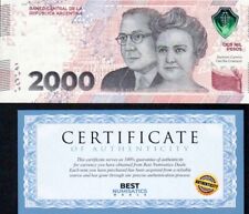 Argentina 2000 Pesos 2023 x 1 BANKNOTE UNC CURRENCY MONEY 1st desing Sufix A picture