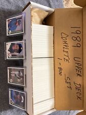 1989 UPPER DECK, BASEBALL, COMPLETE SET, KEN GRIFFEY JR (NRMT), #1-800, EX-NRMT picture