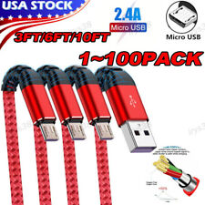 Heavy Duty Micro USB Fast Charger Data Cable Cord For Samsung LOT Android HTC LG picture