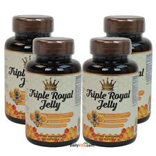 4 x NuHealth Triple Royal Jelly 200 Softgels Immune Support Made In USA picture