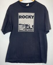 Vintage Rocky Movie Promo T Shirt Sylvester Stallone Balboa Mr T Black 2000s XL picture
