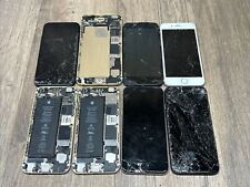 Lot Of 8 Scrap Apple iPhones (FOR PARTS) picture