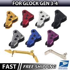 Glock Flat Aluminum Trigger for Gen 3-4 fits 17 19 22 23 26 27 34 35 picture