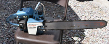 VINTAGE HOMELITE SUPER XL AUTOMATIC CHAINSAW 20'' BAR OLD BLUE U.S.A. picture