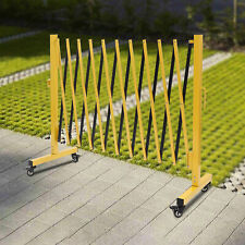 Portable Retractable Fence, 12ft Metal Expandable Barricade, Safety Barrier Gate picture