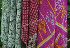 Wholesale Lot of Indian Handmade Cotton Kantha Quilt Throw Blanket Bedspread picture