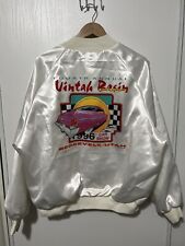 Vintage 90s Dream Cruise Satin Jacket Cars Show Parade Size XL USA Snap picture
