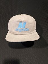 Vintage MagneTek Snapback Corduroy Innovative Products Hat | Grey | 1980's picture