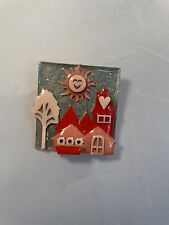 House Pins By Lucinda, House, Trees And Sun, Square picture