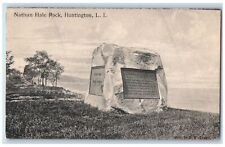 c1910's Nathan Hale Rock Monument Plaque Huntington Long Island N.Y. Postcard picture