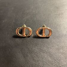 Christian Dior Gold Tone CD Earrings  picture