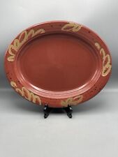 Dansk Kalahari Rust Oval Serving Platter 14