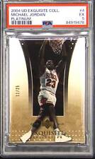 2004 Upper Deck Exquisite Collection #4 Michael Jordan Platinum 11/25 PSA 5 picture