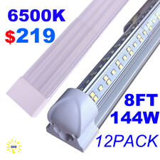 12 Pack Integrated Led Tube Lights 8' Led Bulbs 144W 8FT Led Shop Light Fixture picture