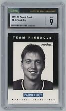 1991-92 Pinnacle French Patrick Roy CSG MINT 9 . Montreal Canadiens #B-1 picture