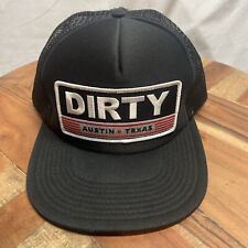 Dirty Patch Hat Otto Cap Snapback Austin TX Mesh Back Black Adjustable picture