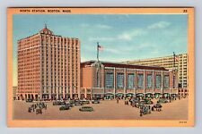 Boston MA-Massachusetts, North Station, Antique, Vintage Souvenir Postcard picture